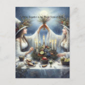 魅惑のユール・セレブレーション　フラットホリデーカード シーズンポストカード (正面)