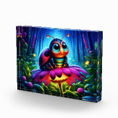 魅惑のラディバグ柔白熱［赤熱］光を放つらかいファンタジー花 フォトブロック (右)