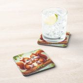 魅惑のリス夫婦ドリンクコースター コースター (右側)