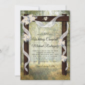魅惑のルーラルウッドランドウェディングアーチ 招待状 (正面)