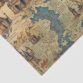 魅惑のレルムアンティークマップと城Decou 薄葉紙 (詳細)