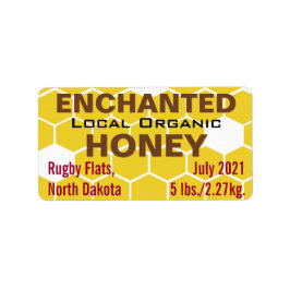 魅惑のローカルオーガニックハニージャー ラベル
