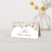 魅惑のローズ ヴィンテージ ダスティピンク テーブルナンバー プレイスカード (裏面)