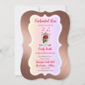 魅惑のローズ 誕生日招待状 おとぎ話 招待状 (正面)