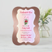 魅惑のローズ 誕生日招待状 おとぎ話 招待状 (スタンド正面)