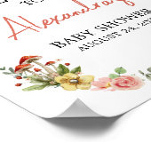 魅惑のワイルドフラワーキノコ赤ちゃんシャワーへようこそ ポスター (角)