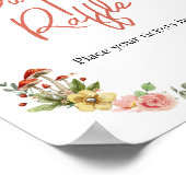 魅惑のワイルドフラワーマッシュルームおむつラッフル ポスター (角)