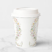 魅惑のワイルドフラワーメドウブライダルシャワーの恩恵 紙コップ (左)