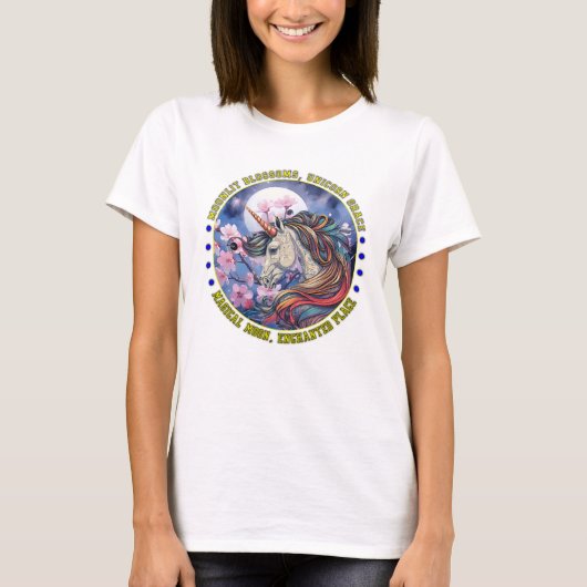 魅惑の一角獣さくらんぼクラシックT-s Tシャツ (正面)
