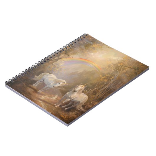 魅惑の一角獣の森レインボーノート ノートブック (左側)