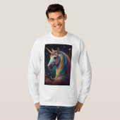 『魅惑の一角獣 – 魔法の神秘的な生き物』 Tシャツ (正面フル)