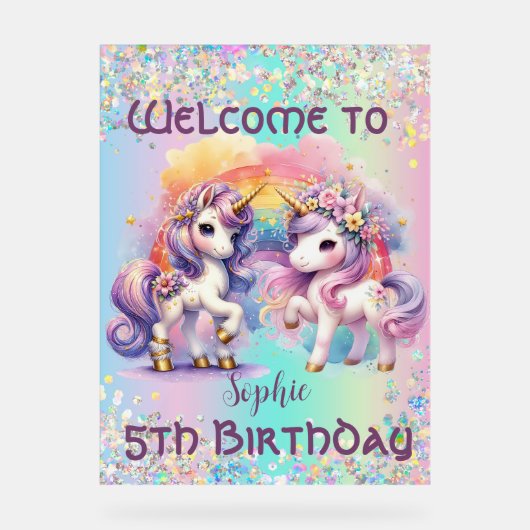 魅惑の一角 アクリルサイン (正面)