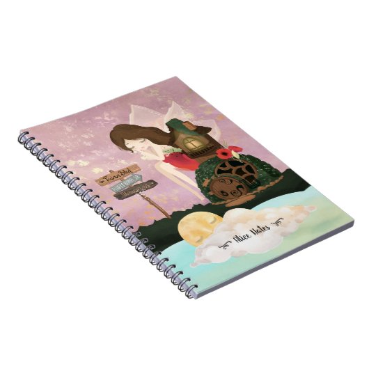 魅惑の世界の美しい妖精 – ノートブック (右側)