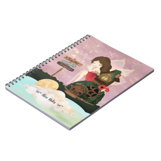 魅惑の世界の美しい妖精 – ノートブック (左側)