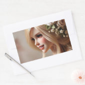 「魅惑の人形：夢と夢の守護者大切」 長方形シール (封筒)