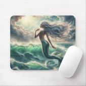 魅惑の人魚の泳ぎ マウスパッド (マウス)