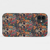 魅惑の伝統鮮やか:砂糖スカル Case-Mate iPhoneケース (裏面(横))
