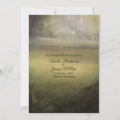 魅惑の光の森素朴結婚の 招待状 (正面)