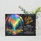 魅惑の冒険が待っている　ベビーシャワー 招待状 (スタンド正面)