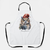 魅惑の冬のフクロウカスタム、 エプロン (正面)