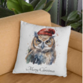 魅惑の冬のフクロウカスタム、 クッション
