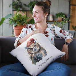 魅惑の冬のフクロウカスタム、 クッション