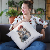 魅惑の冬のフクロウカスタム、 クッション