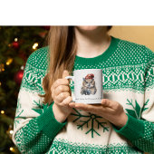 魅惑の冬のフクロウカスタム、 ジャンボコーヒーマグカップ