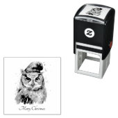 魅惑の冬のフクロウカスタム、 セルフインキングスタンプ (インサイチュ)