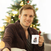 魅惑の冬のフクロウカスタム、 ツートーンマグカップ