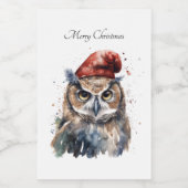 魅惑の冬のフクロウカスタム、 フードラベル (シングルラベル)