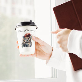 魅惑の冬のフクロウカスタム、 紙コップ