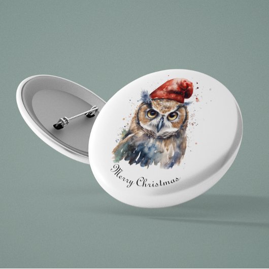 魅惑の冬のフクロウカスタム、 缶バッジ