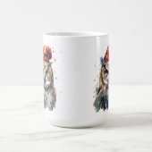 魅惑の冬のフクロウ モーフィングマグカップ (中央)