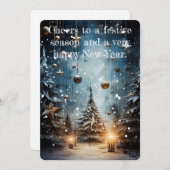 魅惑の冬のワンダーランド新年 シーズンカード (正面/裏面)