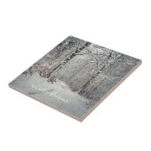 魅惑の冬の森を抜ける道 タイル (側面)