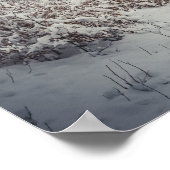 魅惑の冬の森を抜ける道 ポスター (角)