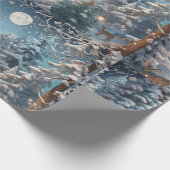 「魅惑の冬の森 –  ラッピングペーパー (角)