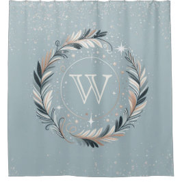 魅惑の冬リース シャワーカーテン
