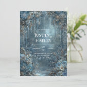 魅惑の冬庭園の結婚式 招待状 (スタンド正面)