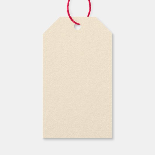 魅惑の冬:乙女とシカ ギフトタグ (裏面)