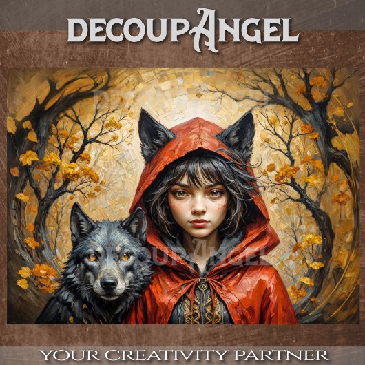 魅惑の出会い – リトルレッド&ザブラックウルフ 薄葉紙