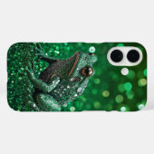 魅惑の出現：緑の輝くカエル Case-Mate iPhoneケース (裏面 (横))