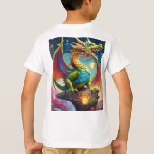 魅惑の喜び:ザお洒落ドラゴン Tシャツ (裏面)