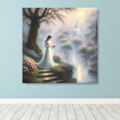 魅惑の城のプリンセス キャンバスプリント (インサイチュ (ウッドフロア))