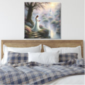 魅惑の城のプリンセス キャンバスプリント (インサイチュ (寝室))