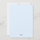 魅惑の城の誕生日パーティーの招待 シーズンカード (裏面)