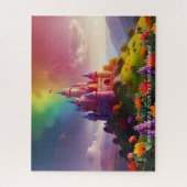 魅惑の城を丘に ジグソーパズル (縦)