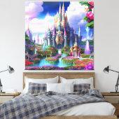 魅惑の城：美しいとの地 キャンバスプリント (インサイチュ (寝室))