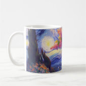 「魅惑の夕べの花」 コーヒーマグカップ (左)